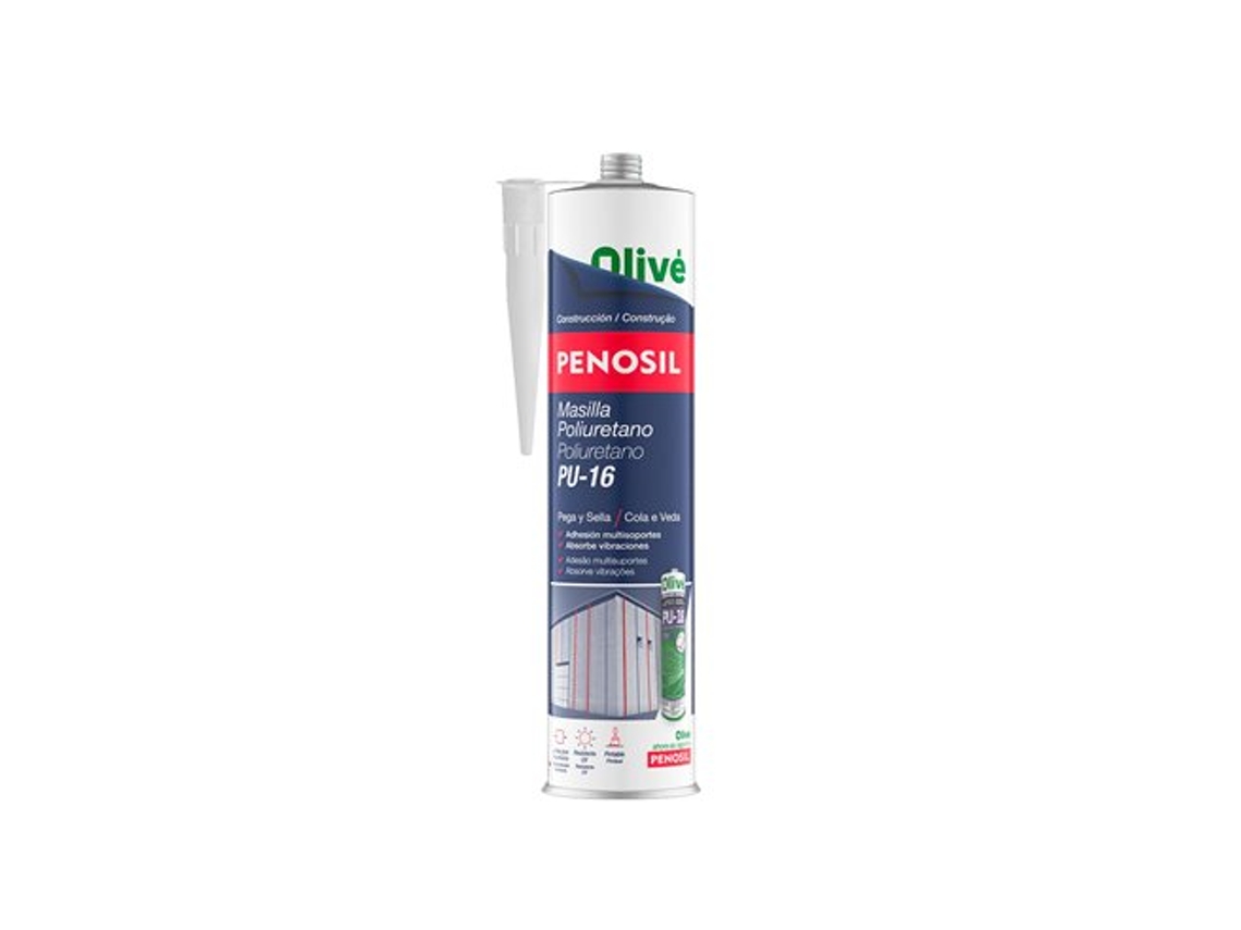 Cartucho De Massa De Poliuretano Branco 300 Ml. Selante De Poliuretano, Selante De Cimento, Tijolo, Cerâmica, Metais Penosil