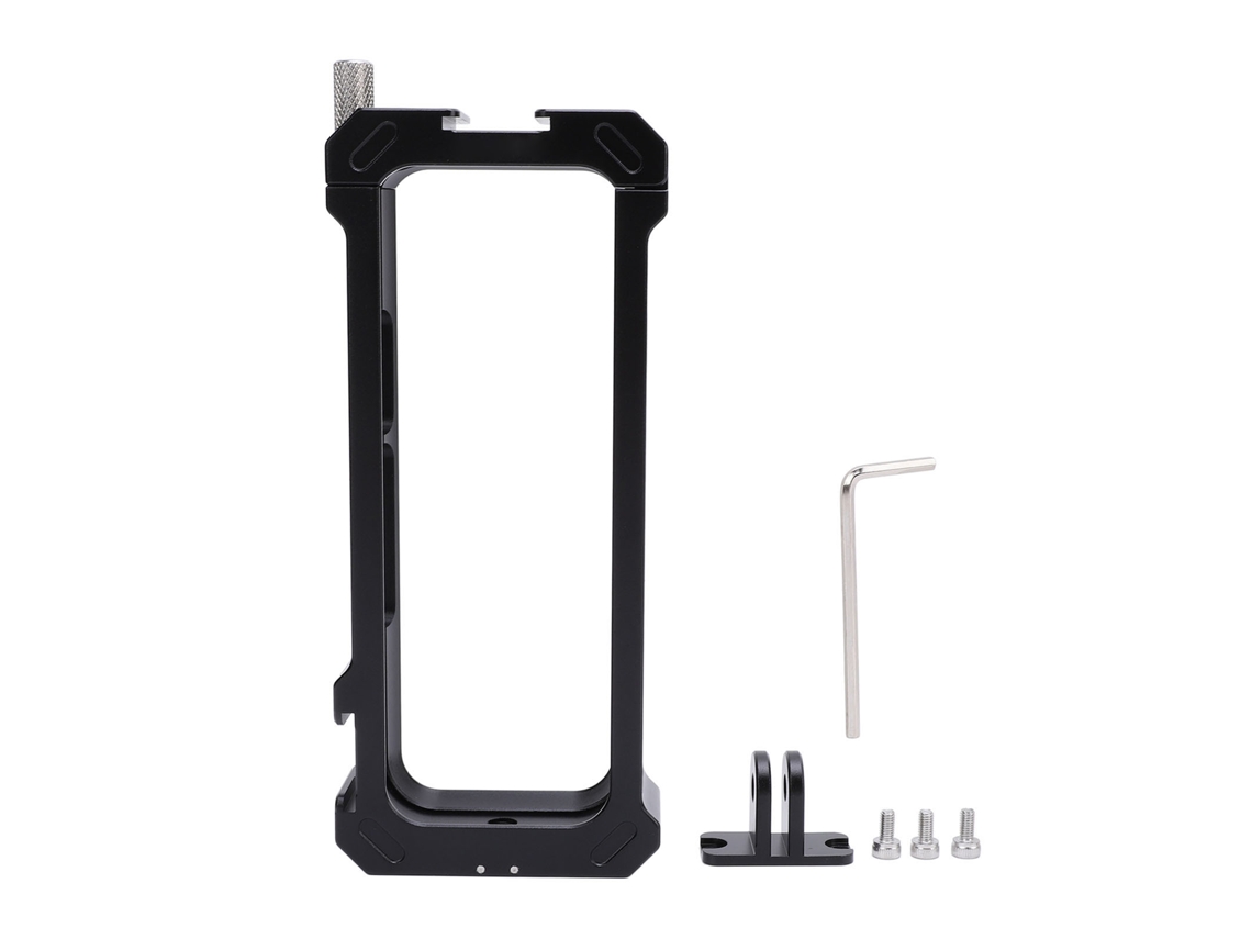 Action Camera Frame With 1/4 Inch Screw Port Cold Shoe Port Aluminum Alloy Action Camera Cage For X4 Panoramic Camera LAXISCREED