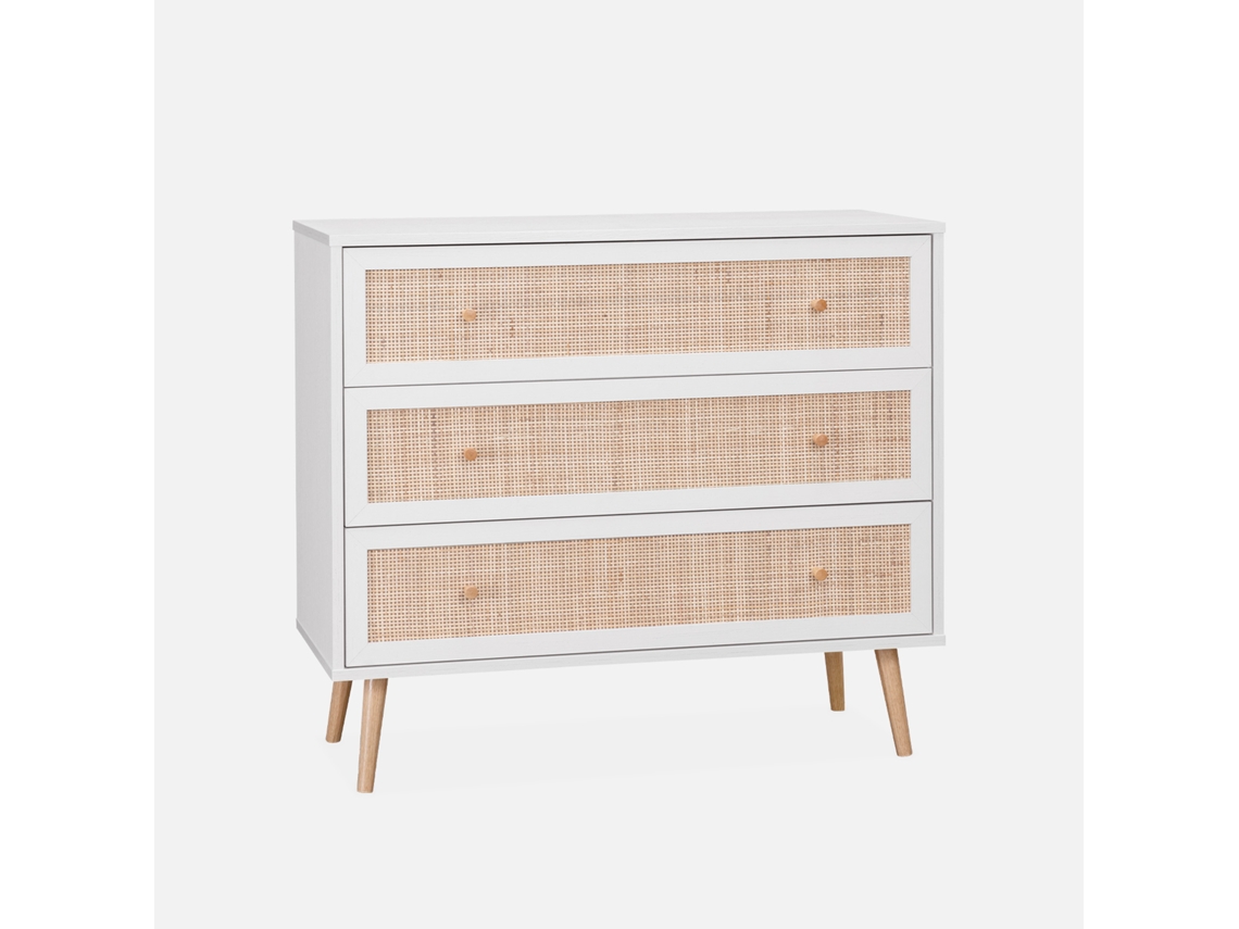 Cómoda SWEEEK (90 x 39 x 79 - Painéis Laminados - Branco)