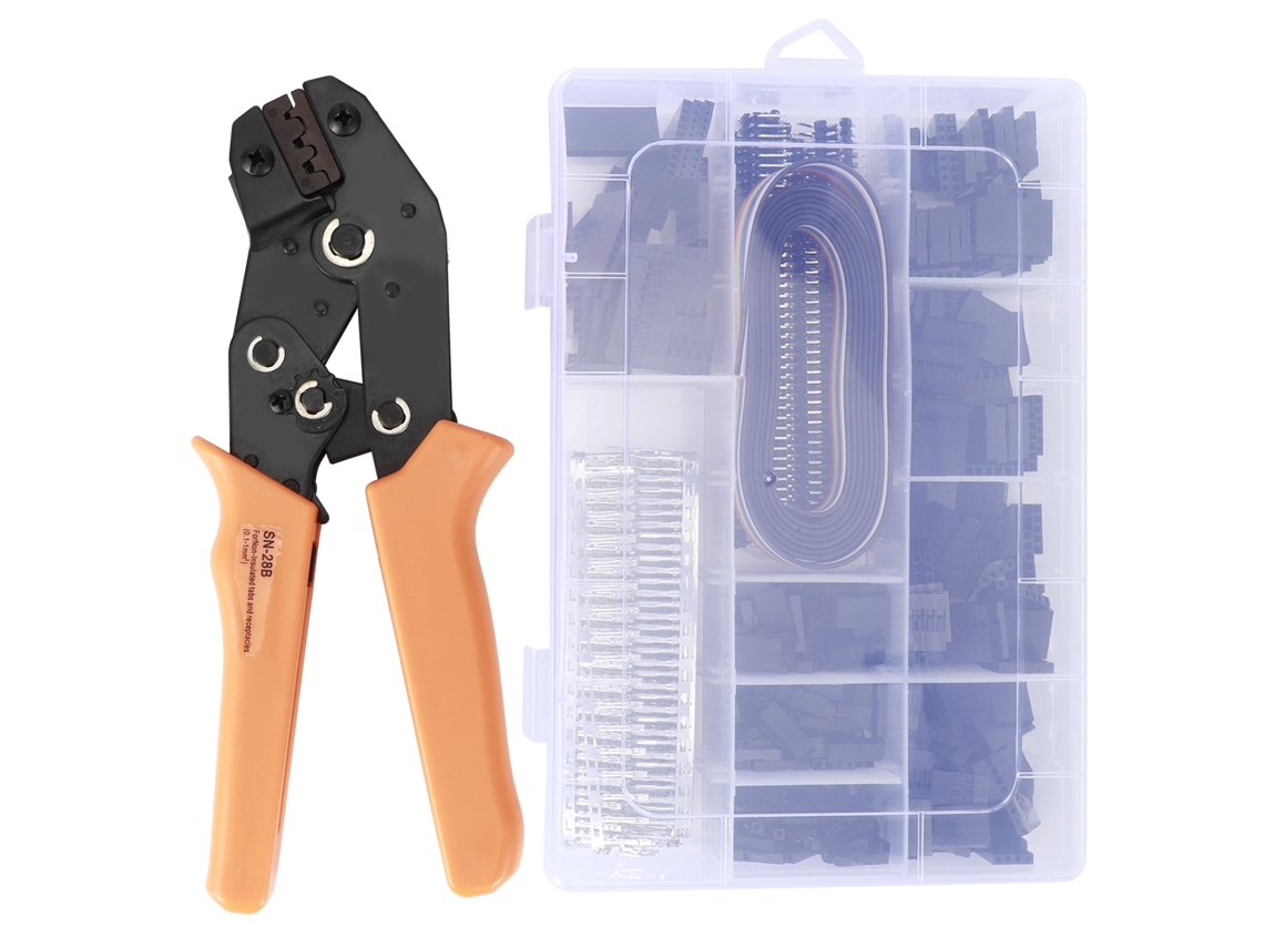 Ferramenta De Crimpagem Tipo Catraca Para Terminais De Fio Dupont Xh2.54 Pequenos, Com Faixa De Crimpagem De 0,1-1,0 Mm²