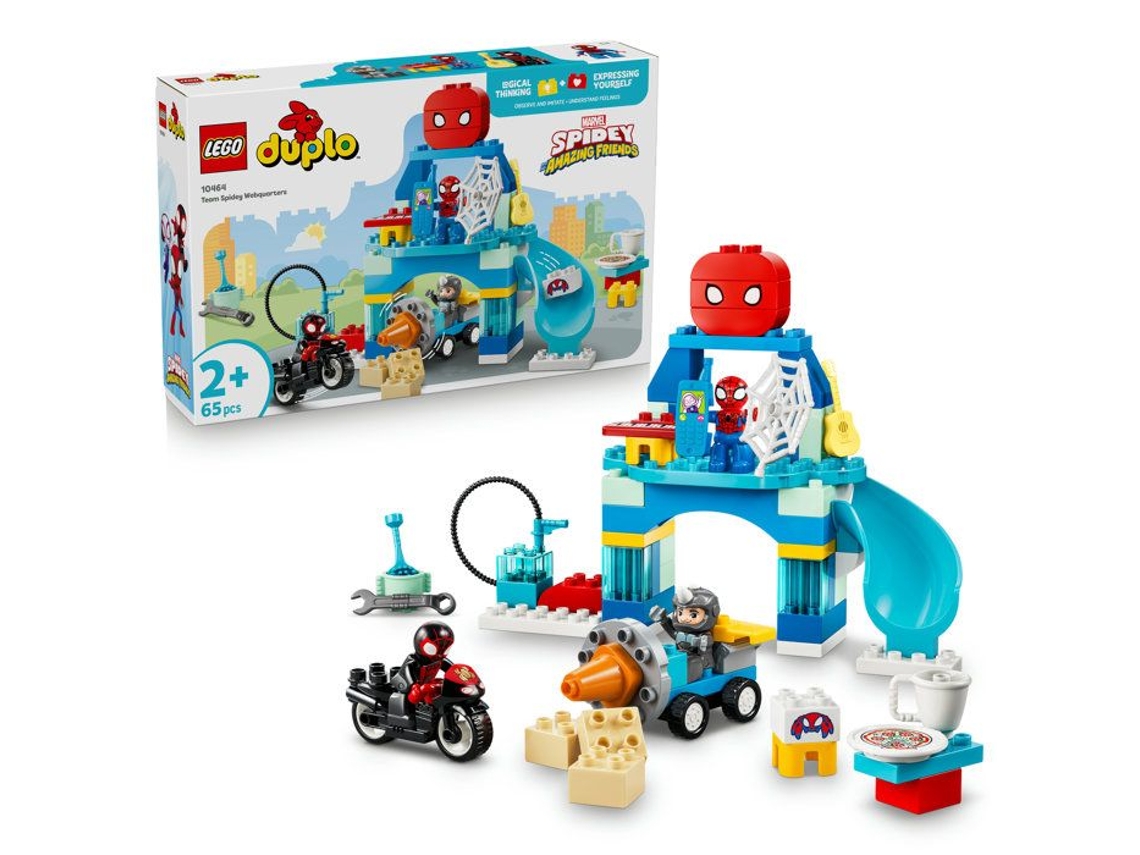 Duplo - Marvel 10464 o Quartel general da Equipe Spidey Jogo a Partir de 2 Anos Moto LEGO
