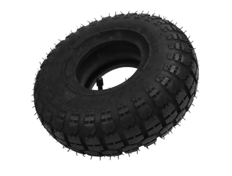 Pneu de Borracha AKOZON 4.10-3.50-4 Pneu Externo Interno de Borracha Grossa com Acessório de Scooter Elétrico
