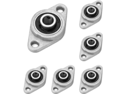 Rebe-6 Peças De Rolamentos De Bola Com Flange Kfl08, 8mm, Liga De Zinco E Alumínio, Para Impressora 3d, Motores E Máquinas Gerais