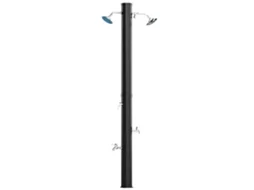 Duche Solar De Exterior Abs E Plástico Cor Preto 73x18x217 Cm Outsunny