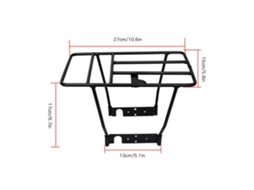 Omni-portaequipaje Trasero De Acero Sólido Para Patinete Eléctrico Xiaomi M365 1s Pro, Portaequipajes Carga