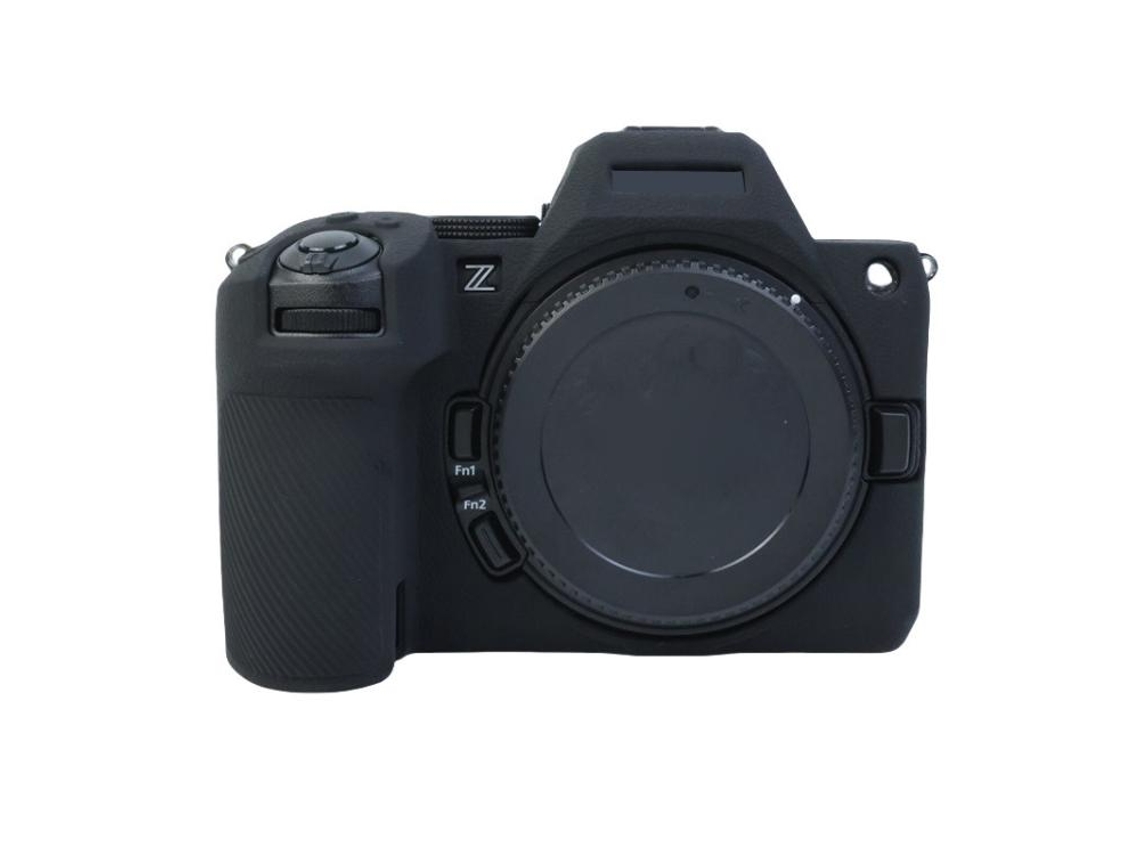 Capa Protetora de Silicone Macio com Textura de Lichia para Nikon Z5ii Preta XIAOMOYU