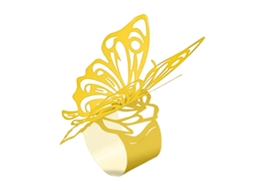 50pcs Aros para Guardanapo em Forma de Borboleta LAXISCREED
