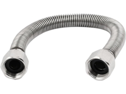 Mangueira de Fole Aço Inoxidável 304 com 30 Cm Comprimento para Aquecedores Água CHABERLU