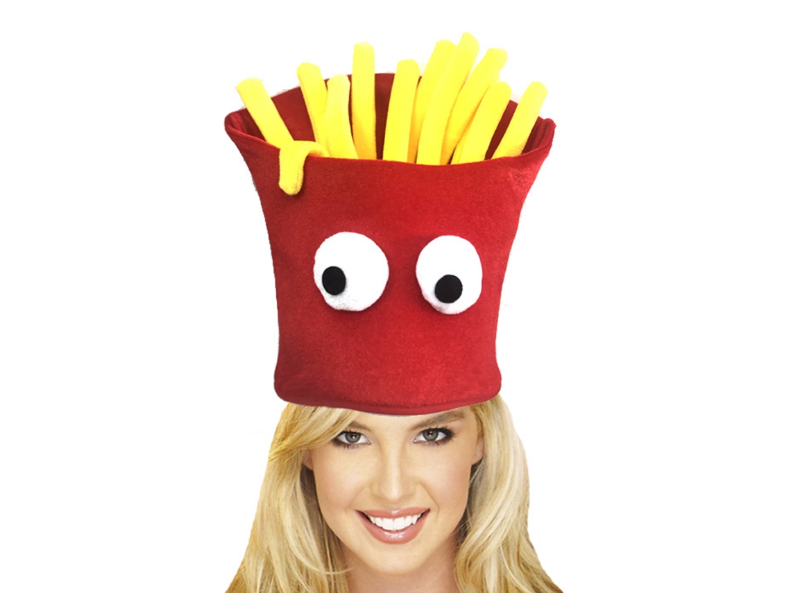 Mali chapéu de Batata Frita Fancy para Halloween Natal Carnaval Festa Acessório Moda