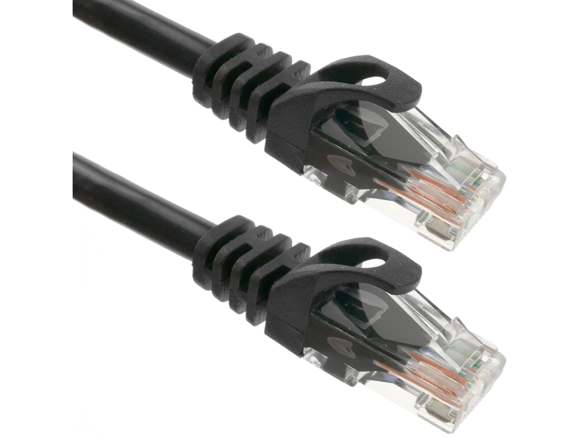 Cabo de Rede Ethernet BEMATIK Lan Utp Rj45 Cat.6A Preto 2 M