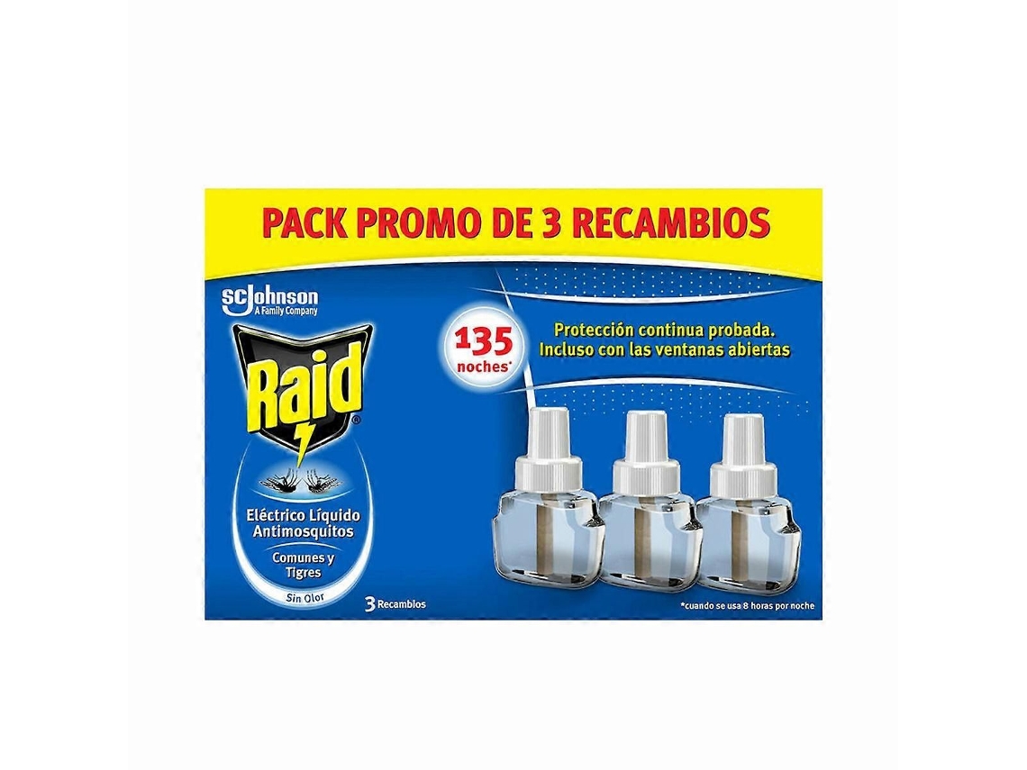 Raid De Recarga Anti-mosquito (3 Unidades)