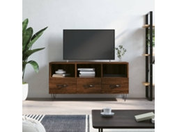 Vidaxl Móvel De Tv 102x36x50 Cm Derivados De Madeira Carvalho Castanho