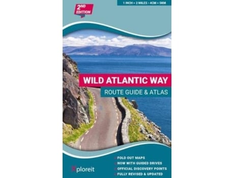 Livro Wild Atlantic Way Route Guide and Atlas de Yvonne Gordon (Inglês)