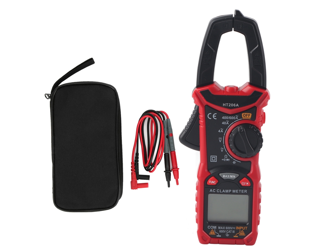 VOLTÍMETRO AMPERÍMETRO DIGITAL YURU, 100V, 10A, LED azul/vermelho, automotivo