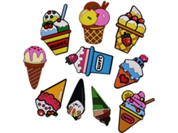 Kichouse Conjunto De 10 Ímãs Geladeira Com Design Sorvete, Magnéticos E Decorativos, Feitos De Pvc Durável E Que Não