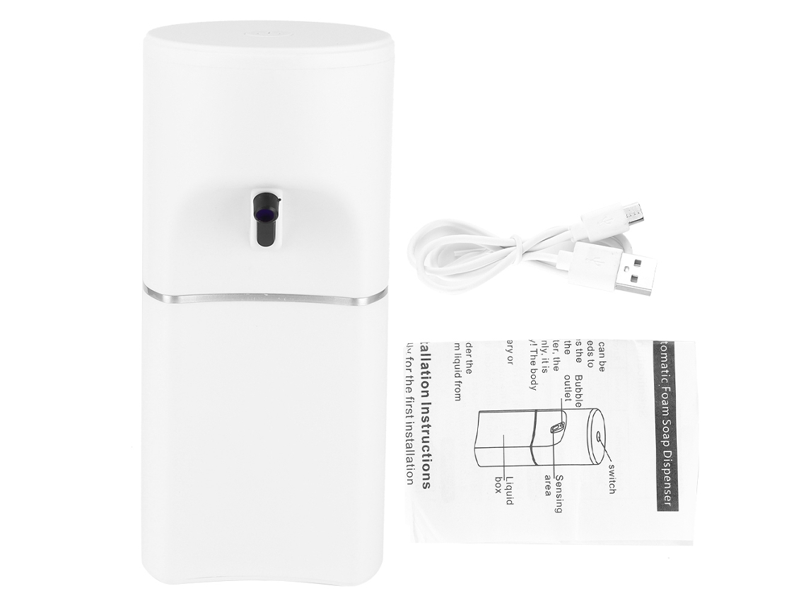 Laxiscreed Dispenser Automático De Sabonete Em Espuma Com Sensor E Bateria Usb