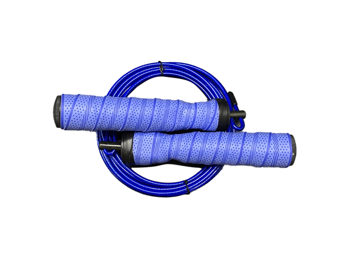 Corda de Pular com Rolamento Emborrachado-Azul