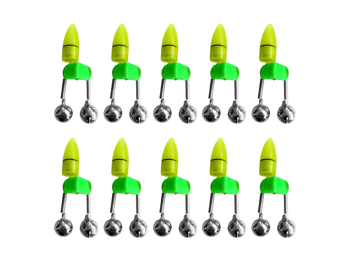 Alarme Luz Anzol Pesca Noturna Led 10pcs