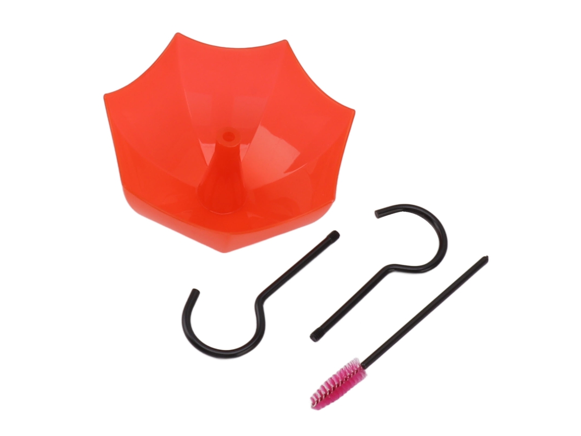 Primerox proteção de comedouro de beija-flor, coração vermelho, grande capacidade | S/MARCA