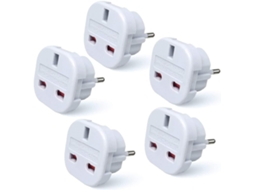 Adaptadores De Viagem Do Reino Unido Para A Ue, Adequados Para França, Alemanha, Espanha, Egito E China