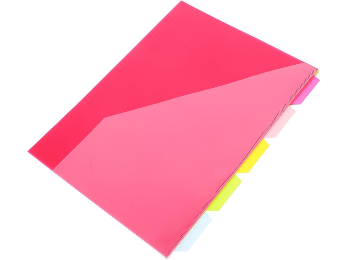 Divisórias De Bolso Supvox Pp Para Decoração Escolar, Pasta Com Abas, Organizador De Documentos E Uso Versátil Em