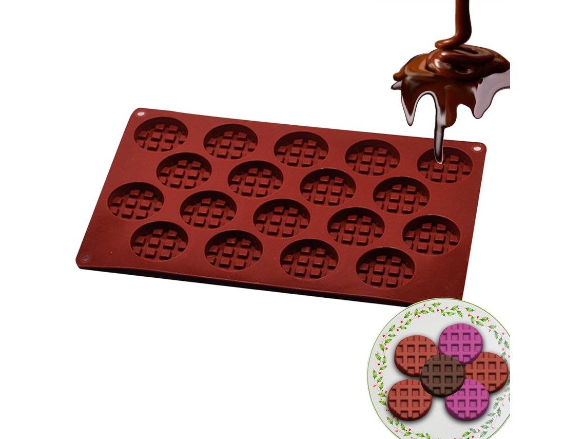 Formas De Silicone Para Doces E Chocolates Com 18 Cavidades.