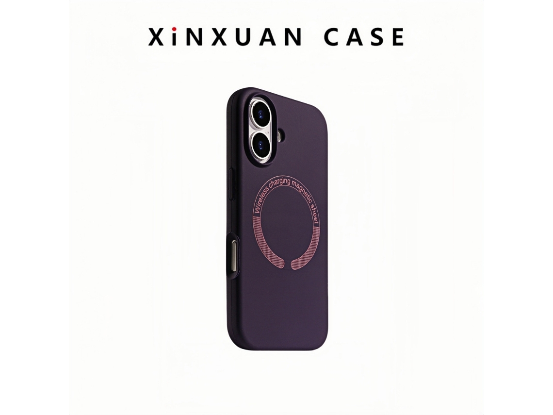 Capa Para Iphone 17 Air Em Silicone Líquido Com Suporte Magnético E Toque Suave.