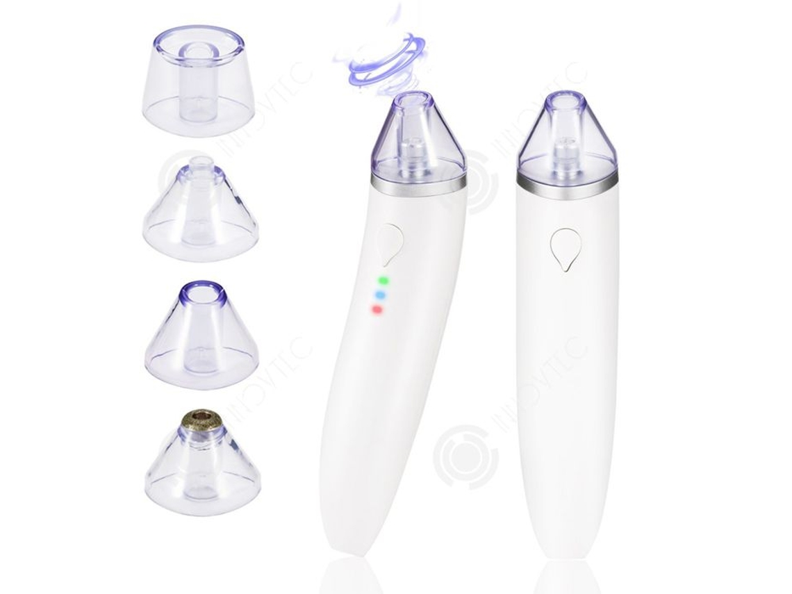 Inn Aspirador De Pontos Negros É Uma Máquina Que Pode Limpar A Pele Do Rosto Com 3 Modos E 4 Cabeçotes De Aspiração Para Limpeza. Innovtec