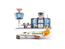 Construção SLUBAN Aviation - Torre de Controlo com Avião (Idade Mínima: 6 - 678 Peças)