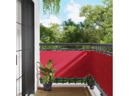 Vidaxl Tela De Varanda 75 X 600 Cm Tecido Oxford Retangular Borgonha