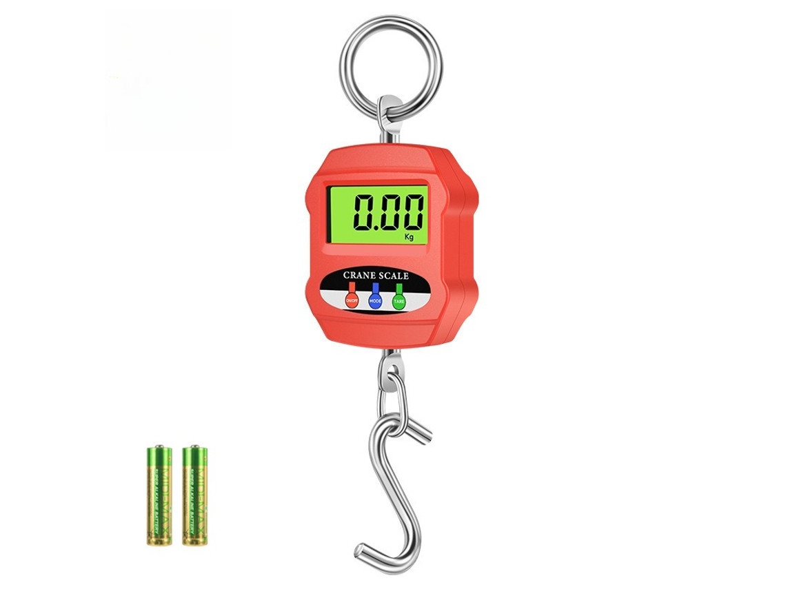 Balança Suspensa Portátil De 300 Kg, Com Caixa Em Plástico Abs, Ideal Para Ginásio, Caça E Viagens. Vermelho Hexinyigjly