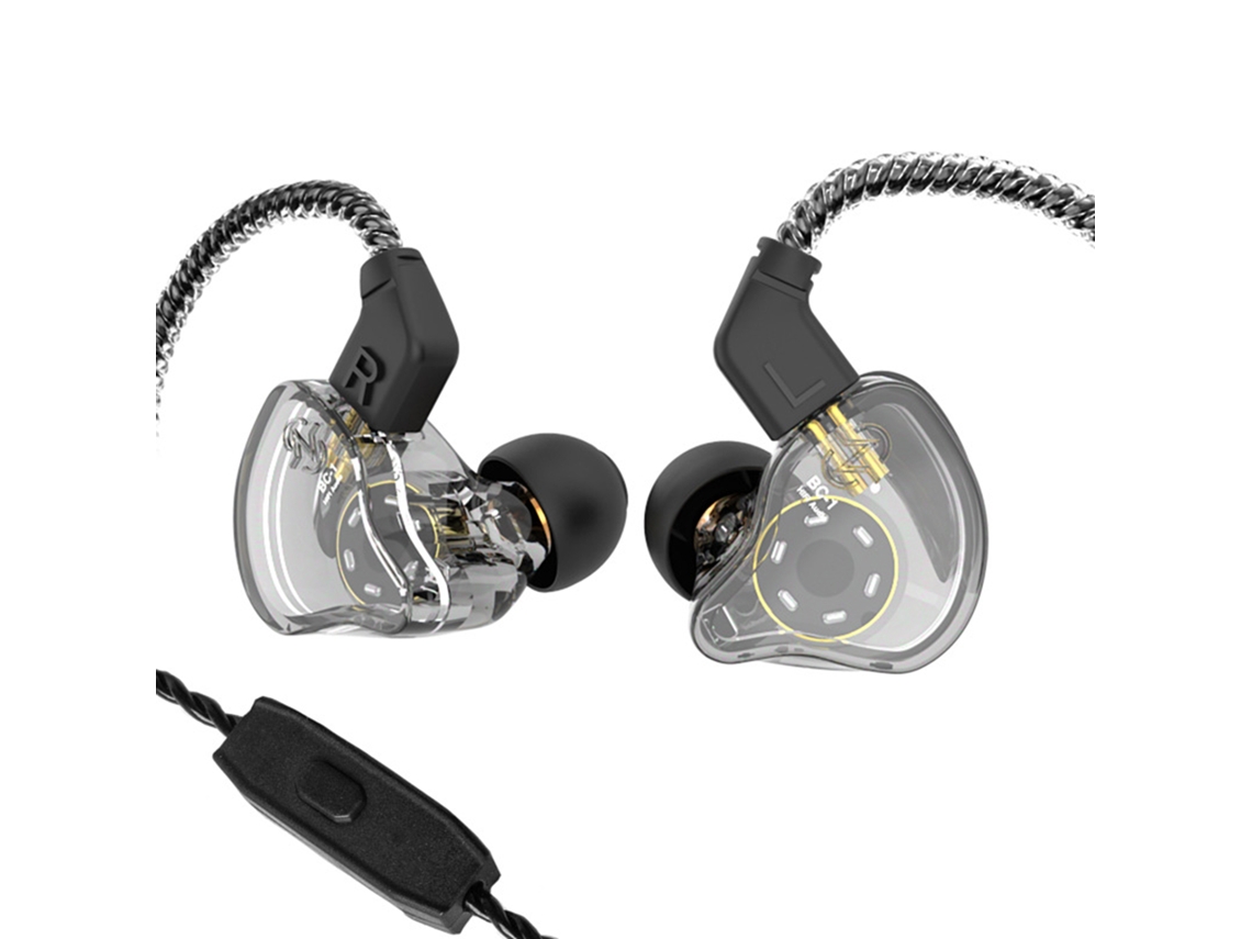 Fones De Ouvido Intra-auriculares Ccz Melody Com Cancelamento De Ruído, Bobina Dinâmica De 10mm, Som Estéreo Hi-fi, Com Fio Para Palco E Cantores