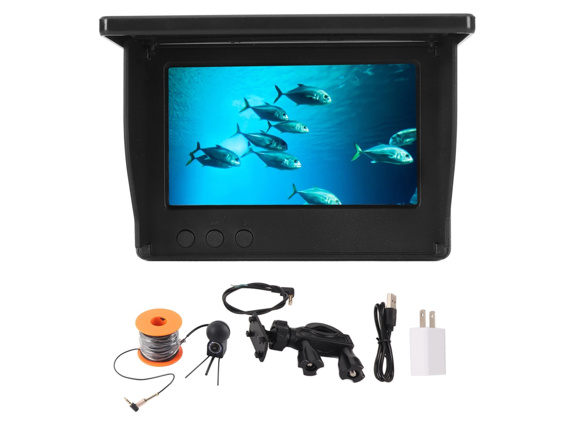 Câmera Fish Finder 4.3" Ips 2000cd Ip68 30m Plug Us