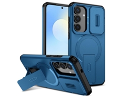 Capa Zruxe Compativel Com Samsung Galaxy S25 Fe 5g (suporte Magsafe - Protecao Deslizante - Azul)
