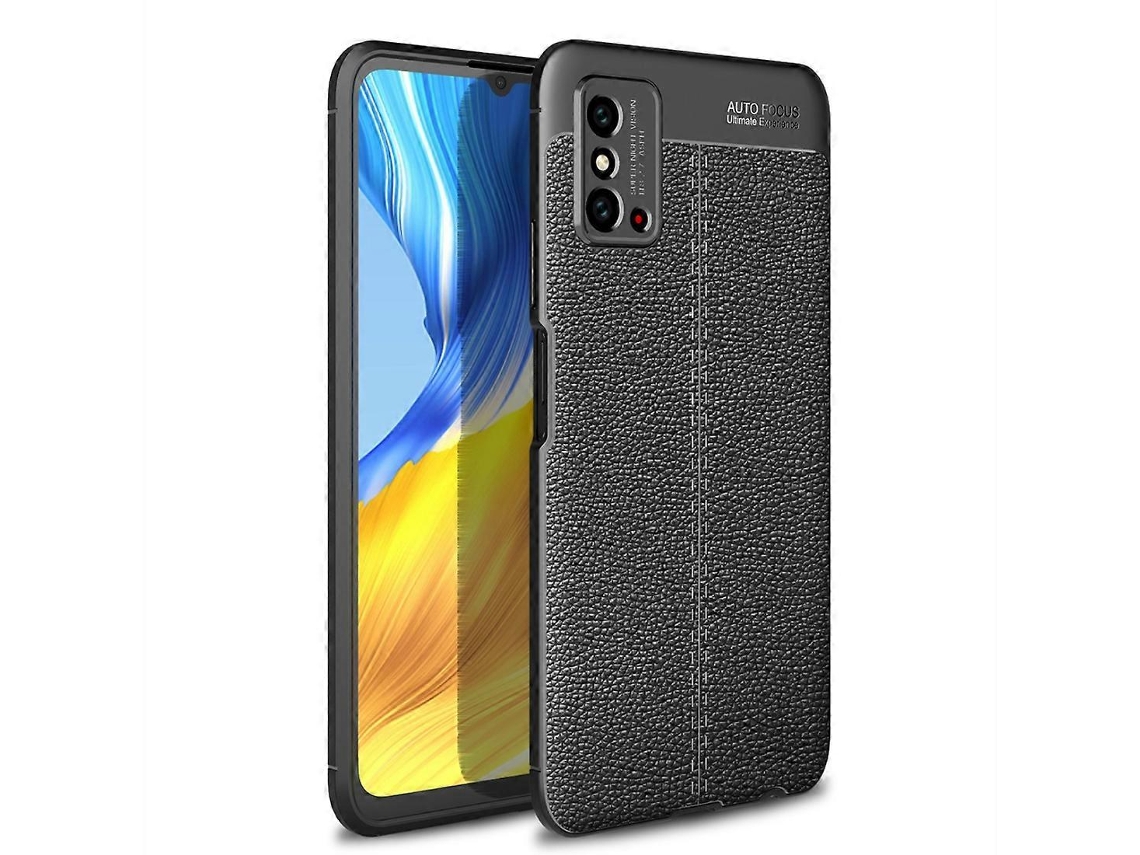 Capa De Tpu Resistente A Impactos Com Textura De Lichia Para Huawei Honor X10 Max 5g