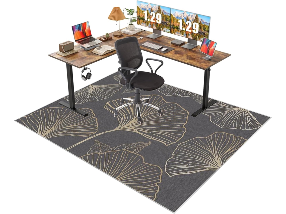 Tapete Cadeira Gamer Protetor Piso Escritório 90 X 140 Cm Tecido Escritório,