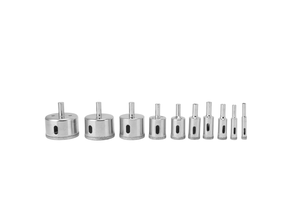 Laxiscreed: Kit Com 10 Serras De Furo Diamantadas Para Diferentes Materiais