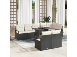 Vidaxl Conjunto De Sofá De Jardim 9 Unid. 8-número De Lugares