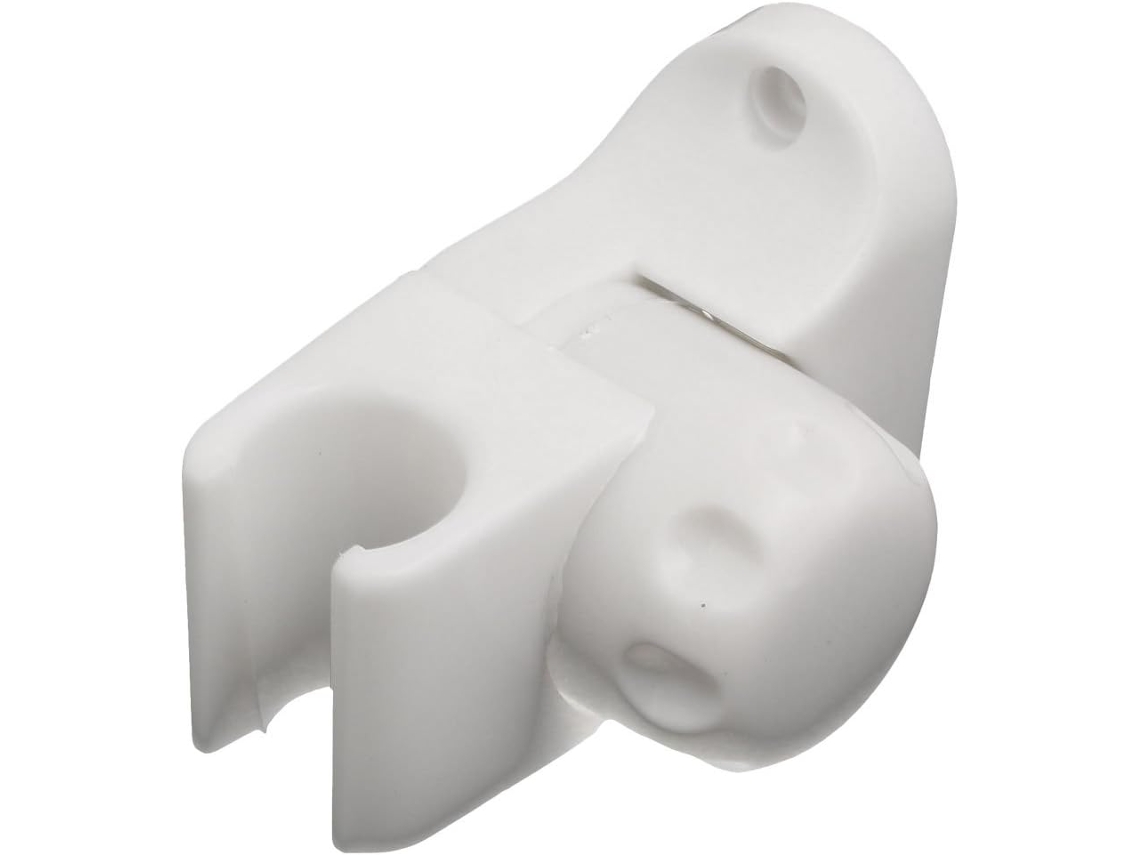 Suporte de Parede Ajustável para Chuveiro Mão em Abs Branco CHABERLU