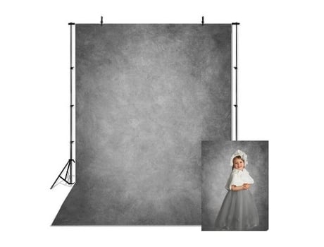 Fundo 3X2M para Estúdio Fotografia Tecido Cinza FABRIC