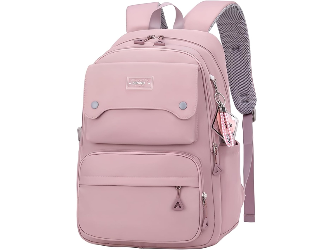 Mochila Escolar De Cor Sólida, Mochilas Pretas Para Adolescentes, Escolares Com Vários Bolsos Meninas Do Ensino Fundamental, Casua Aquaforge