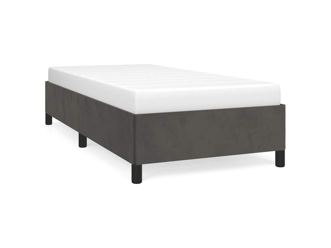 Bed Frame, Bed Frames Vidaxl Cinzeto Veludo (80 X 200 Cm)