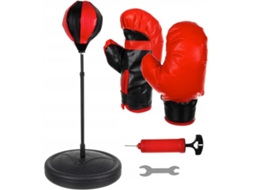 Saco De Pancada Com Luvas De Boxe Para Crianças, Vermelho Brilvibera