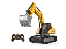 Amarelo Y1803 1/20 13ch 2.4g Rtr Escavadora Rc em Liga Metálica, Modelo de Veículo com Luzes Coloridas, Efeitos Musicais e Spray para Crianças MDUG