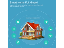 Sirene De Alarme Inteligente Wi Fi Sensor Segurança Residencial
