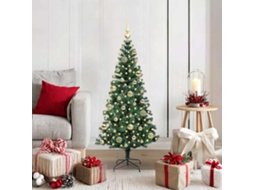 Vidaxl Árvore De Natal Artificial Pré-iluminada Verde 120 Cm