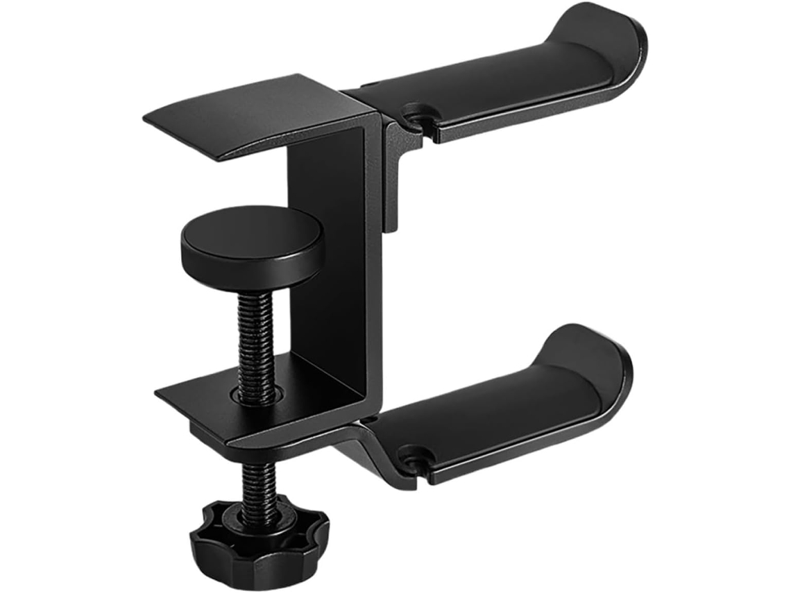 Suporte Multifuncional Para Fone De Ouvido Gamer, Sem Necessidade De Furar, Feito De Plástico E Silicone, Gancho