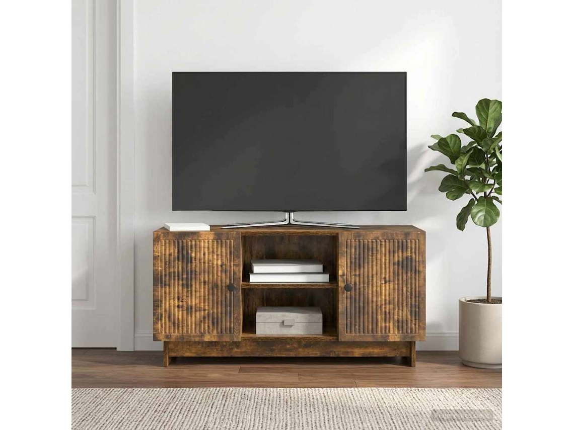 Vidaxl Gabinete Para Tv 102 X 34,5 X 50 Cm Carvalho Fumado