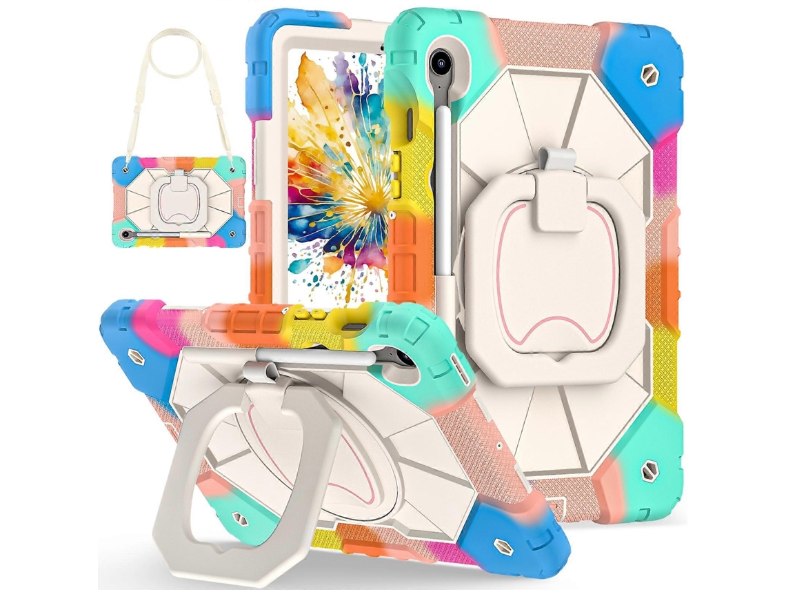 Capa de silicone colorida azul Hengrongshen para tablet Samsung Galaxy Tab S10 Fe S9 Fe S9