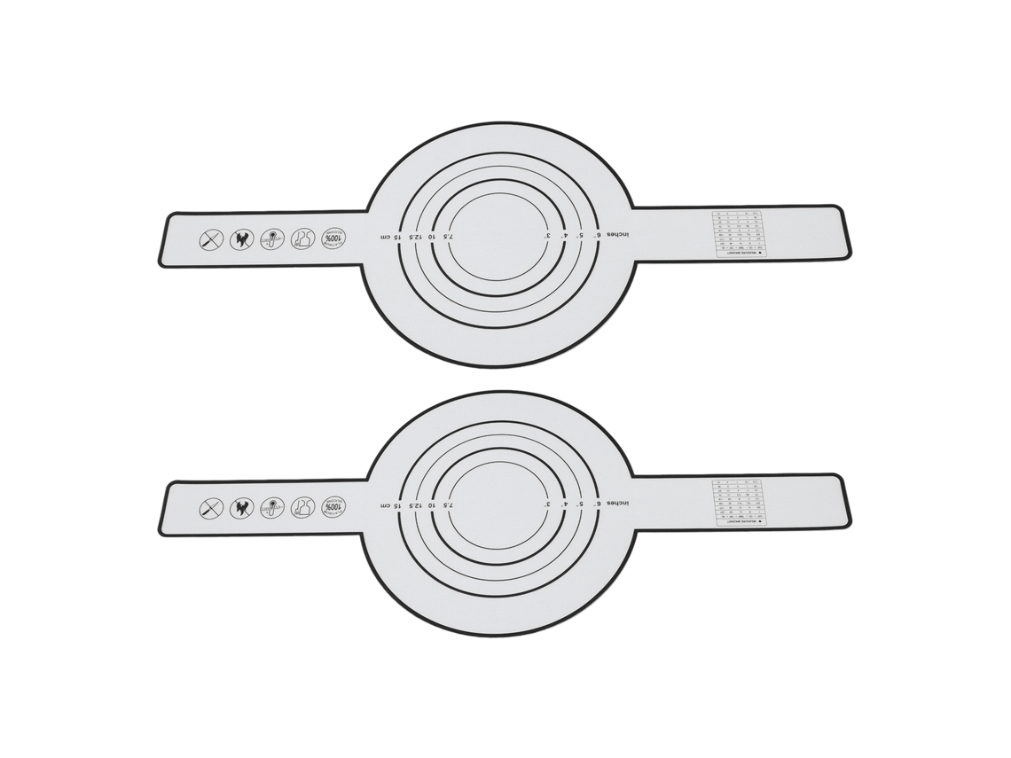 2 Peças De Esteira De Silicone Para Pão Resistente Ao Calor Reutilizável Antiaderente Para Assar Pão Para Cozinhar Preto